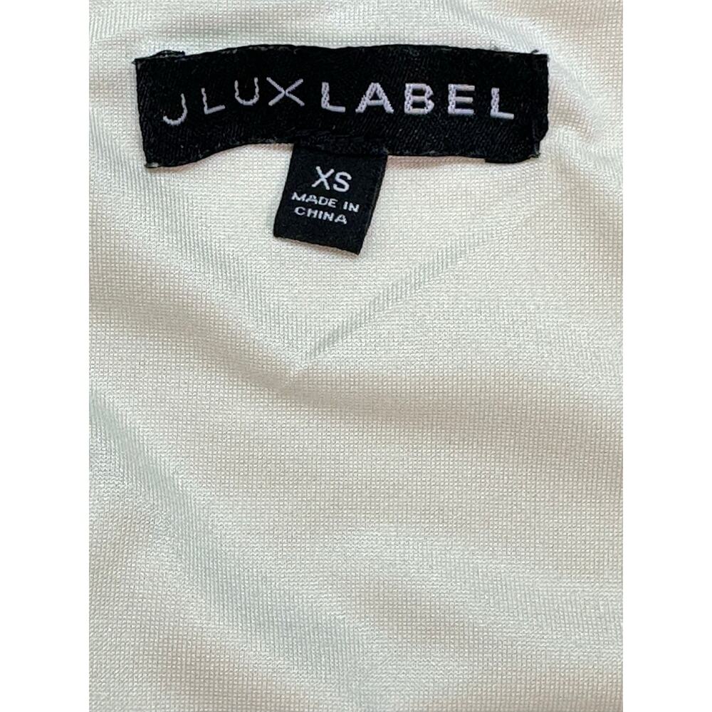 JLUXLABEL Brenna Cream Ruffle Rosette Cold Shoulder Maxi Dress Size XS - Picture 7 of 13
